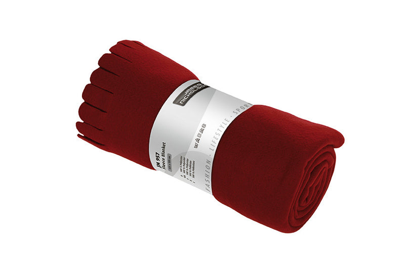 Laden Sie das Bild in Galerie -Viewer, Fleecedecke mit abgerundeten Fransen - JN957