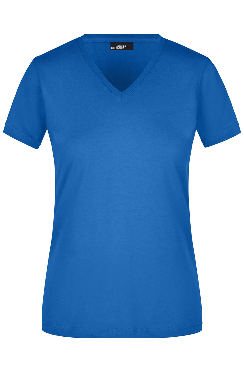 Laden Sie das Bild in Galerie -Viewer, Figurbetontes V-Neck-T-Shirt Damen - JN972