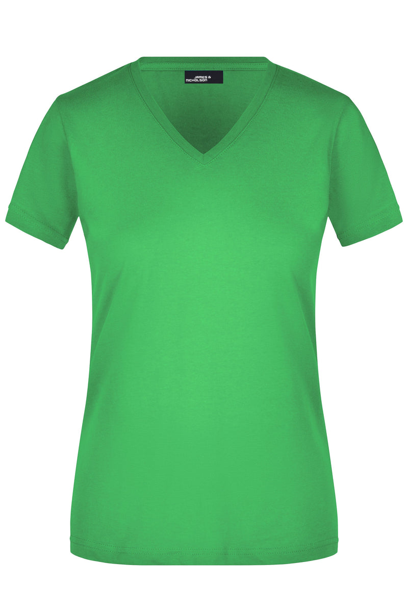 Laden Sie das Bild in Galerie -Viewer, Figurbetontes V-Neck-T-Shirt Damen - JN972