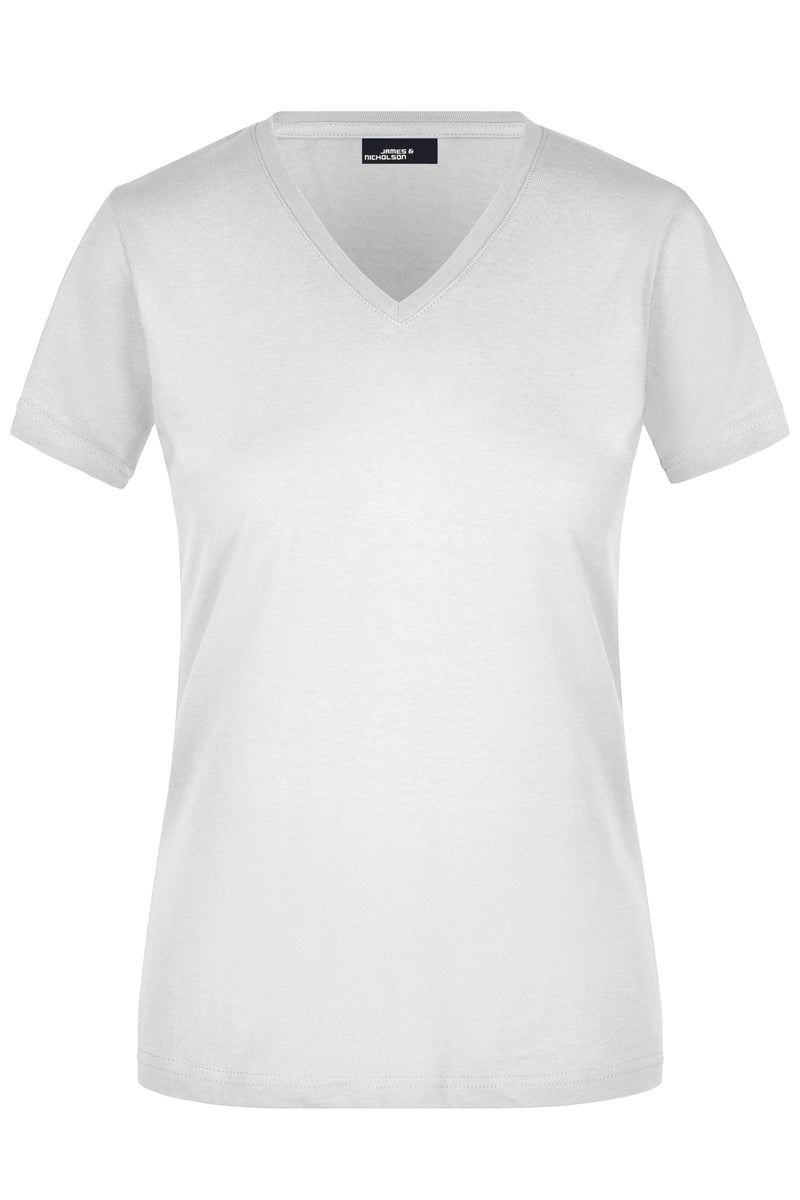 Laden Sie das Bild in Galerie -Viewer, Figurbetontes V-Neck-T-Shirt Damen - JN972