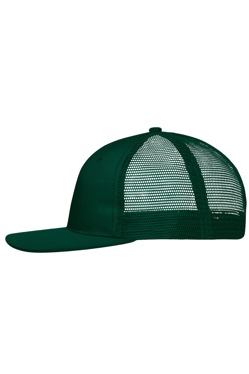 Laden Sie das Bild in Galerie -Viewer, Trendiges 6 Panel Mesh Cap mit flachem Schild aus Polycotton - MB6240