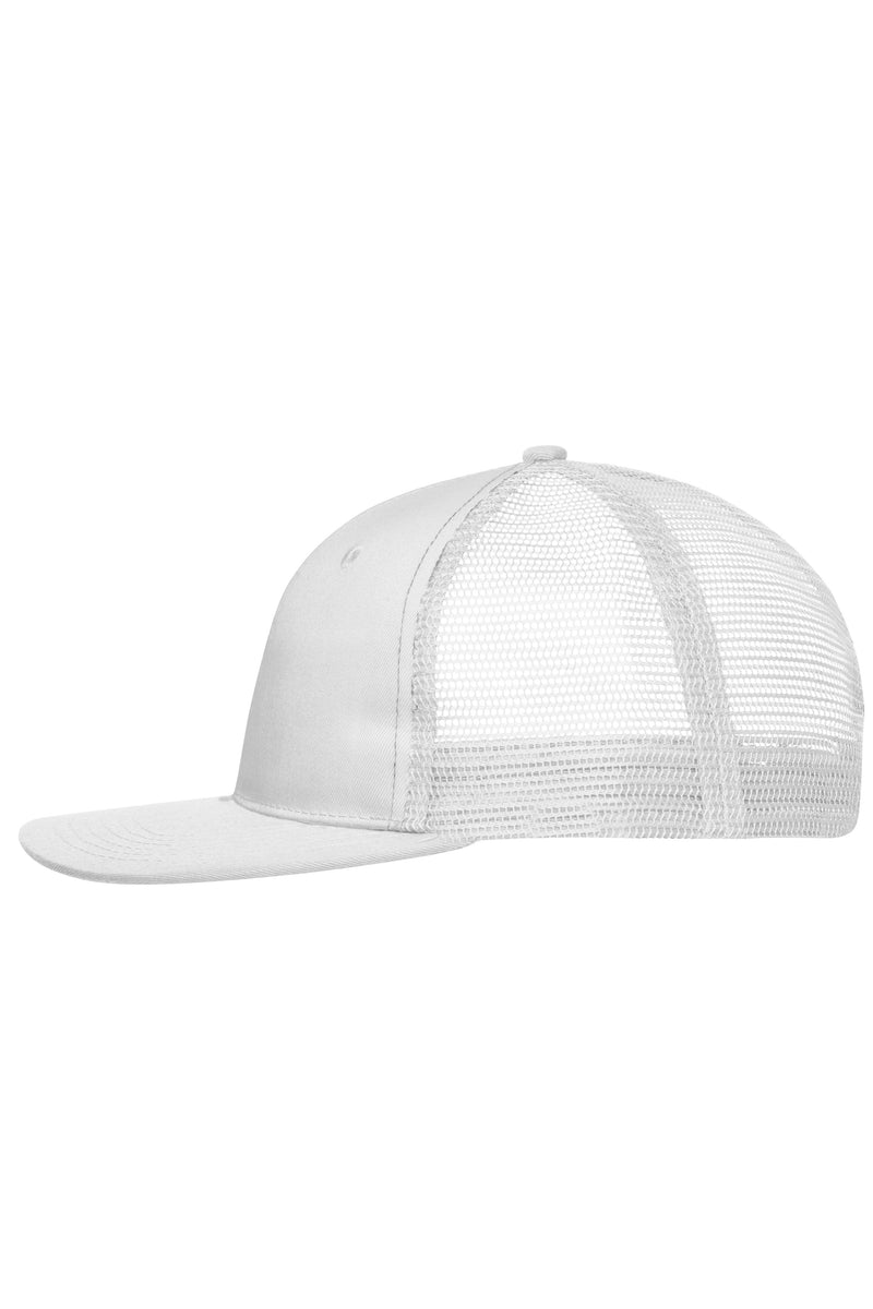 Laden Sie das Bild in Galerie -Viewer, Trendiges 6 Panel Mesh Cap mit flachem Schild aus Polycotton - MB6240