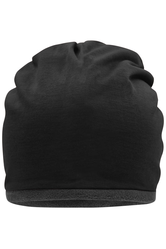 Lässige Mütze mit Fleece-Kontrastabschluss - MB7131