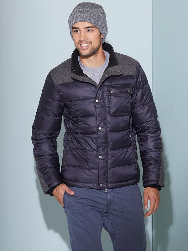 Laden Sie das Bild in Galerie -Viewer, Melierte Strickmütze mit Umschlag - MB7122