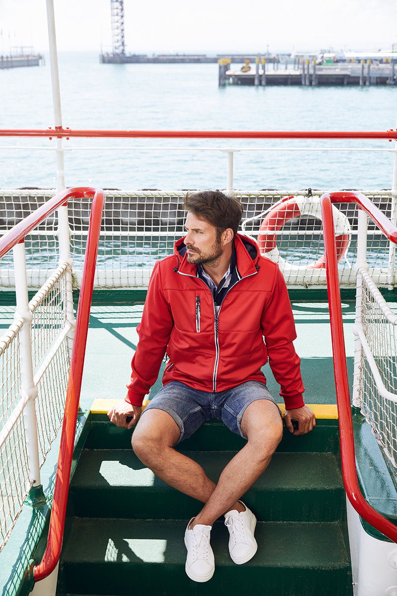 Laden Sie das Bild in Galerie -Viewer, Junge Softshell Jacke mit modischen Details - Herren - JN1078