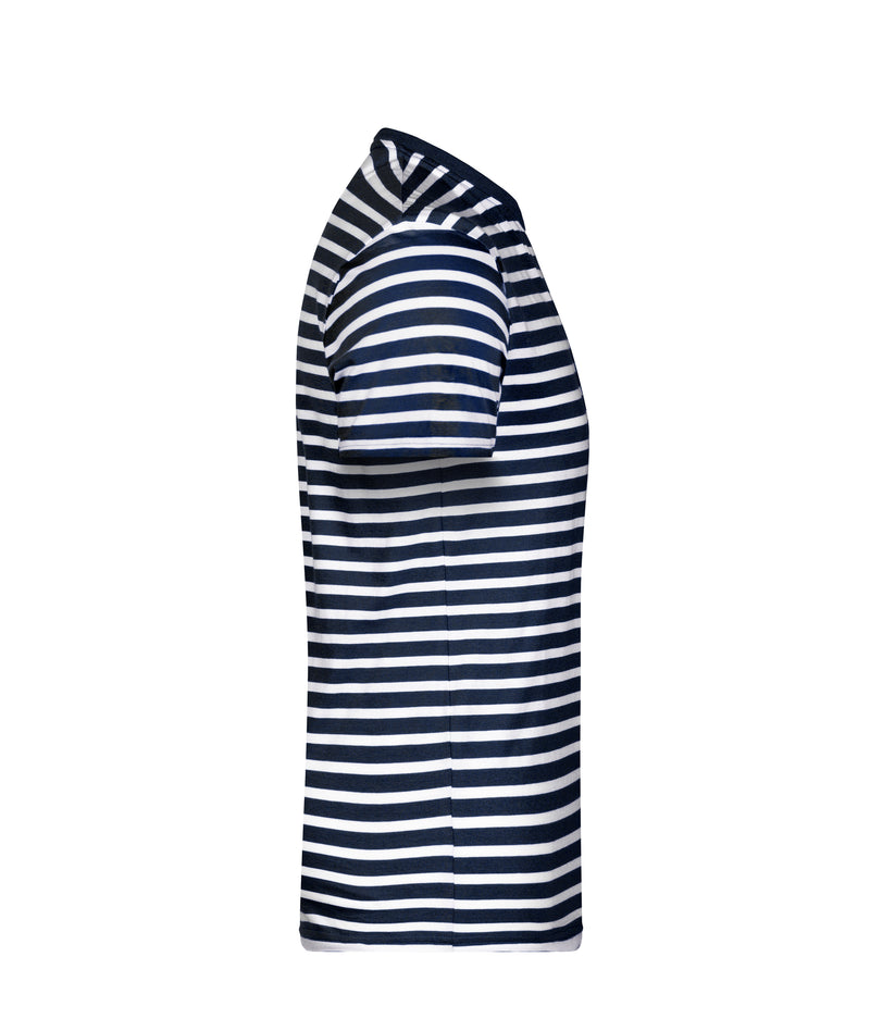 Laden Sie das Bild in Galerie -Viewer, T-Shirt in maritimem Look mit Brusttasche - 8028