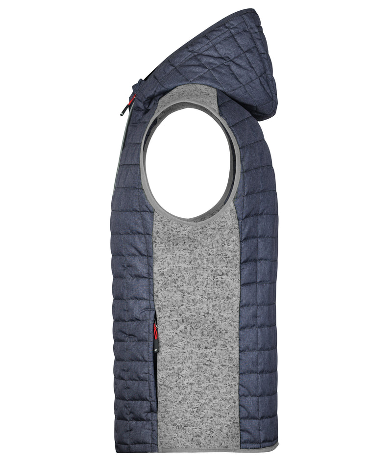 Laden Sie das Bild in Galerie -Viewer, Weste im stylischen Materialmix - JN768