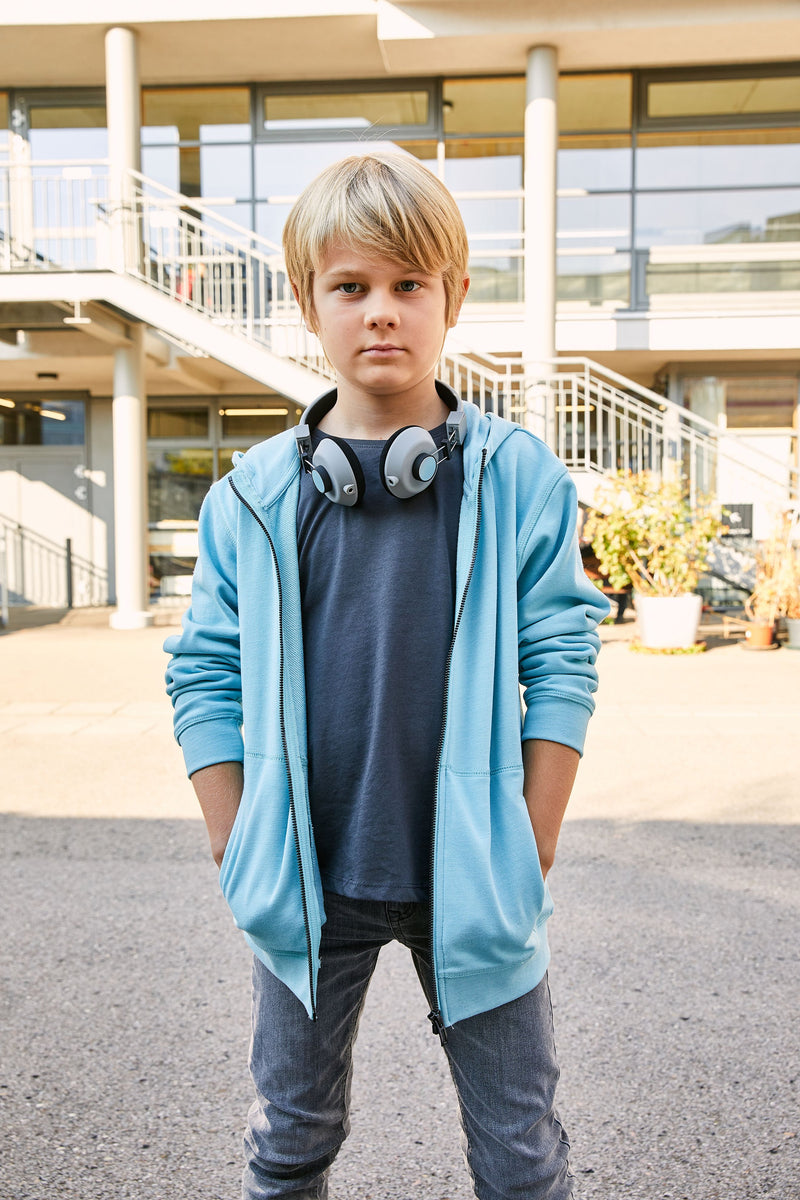 Laden Sie das Bild in Galerie -Viewer, Sweat-Jacke mit Kapuze und Reißverschluss - 8026K