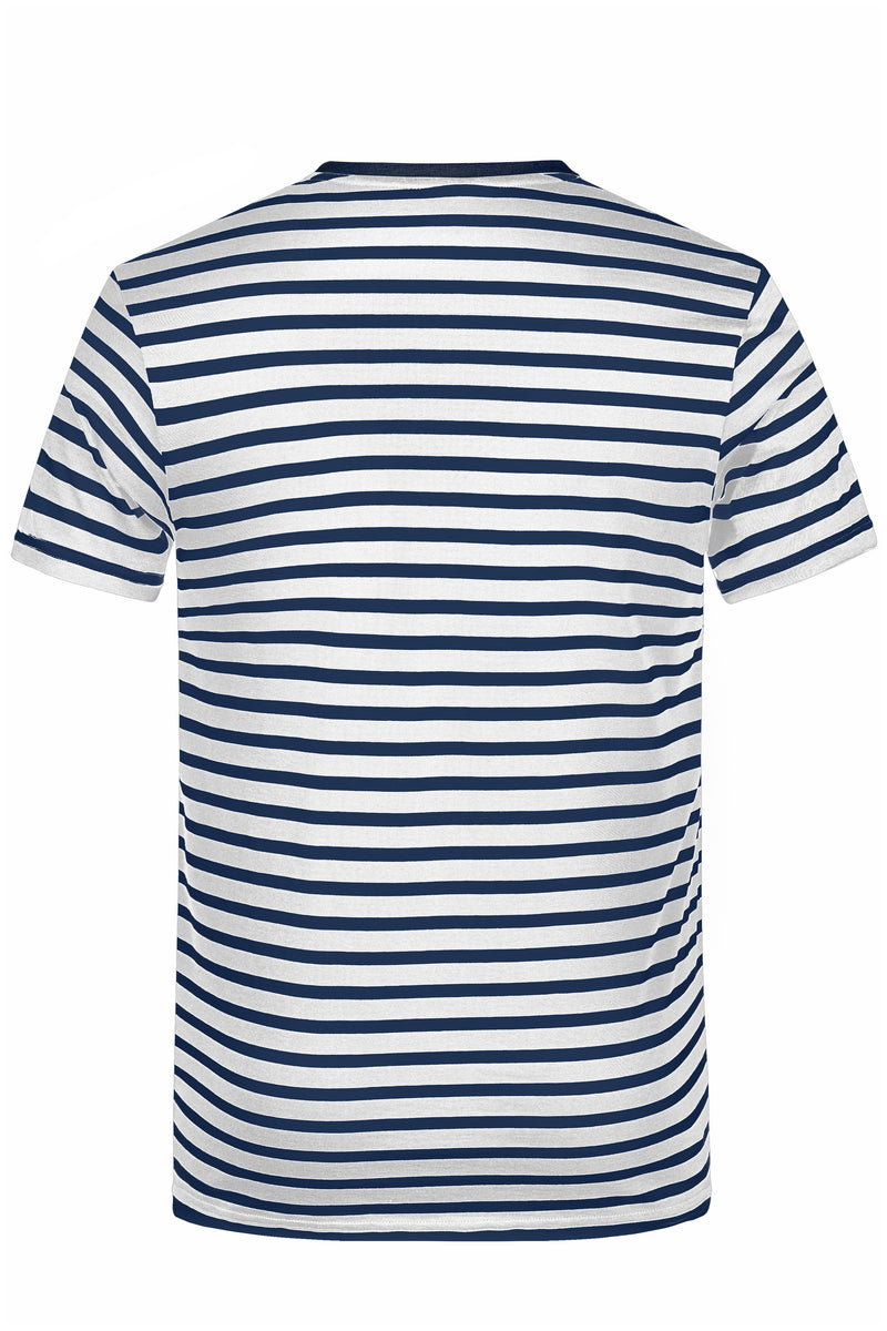 Laden Sie das Bild in Galerie -Viewer, T-Shirt in maritimem Look mit Brusttasche - 8028