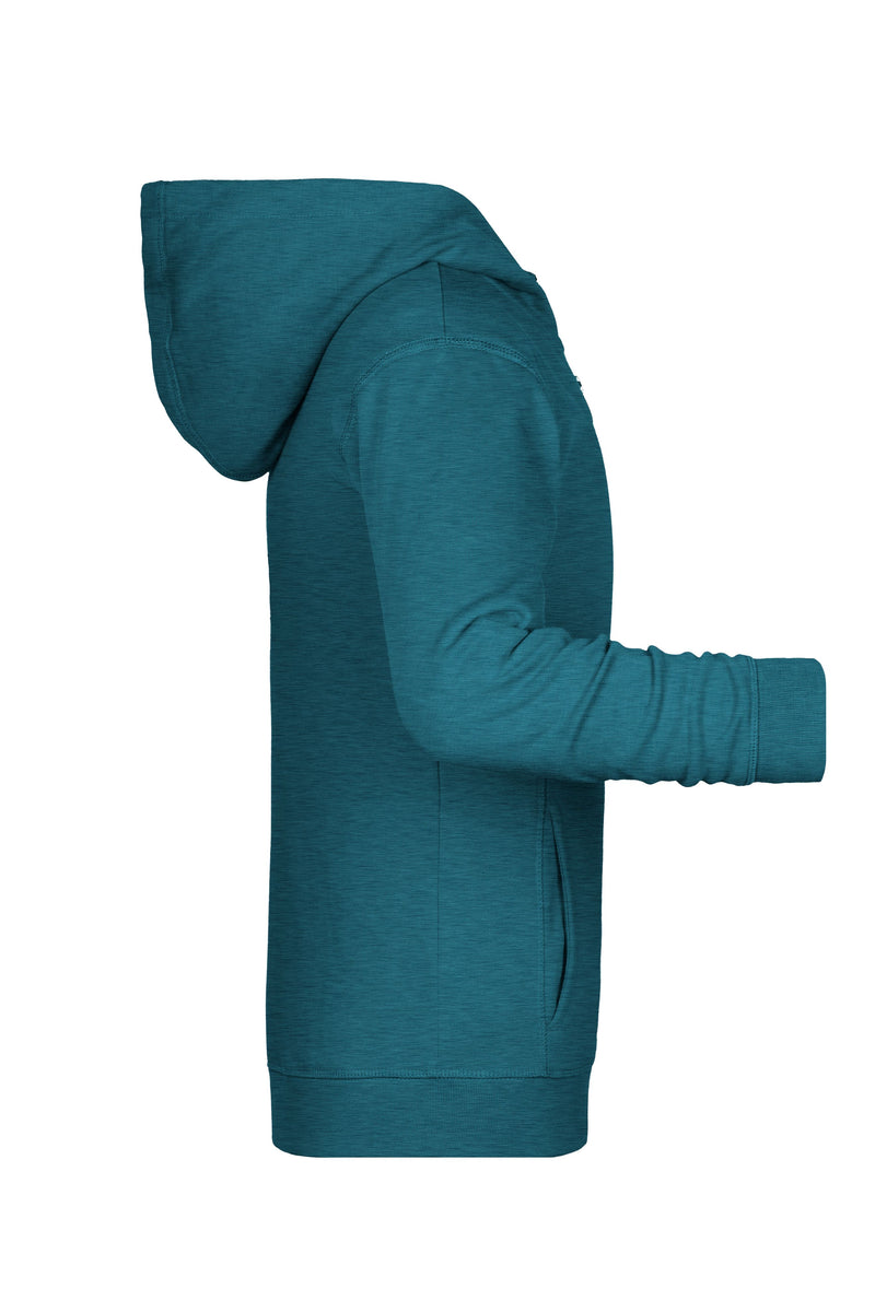 Laden Sie das Bild in Galerie -Viewer, Sweat-Jacke mit Kapuze und Reißverschluss - 8026K