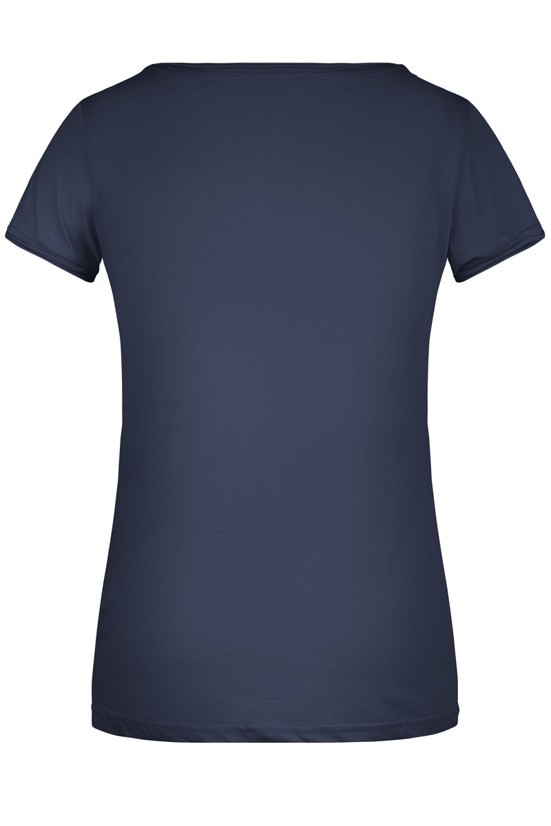 Laden Sie das Bild in Galerie -Viewer, T-Shirt mit trendigem Rollsaum - 8001