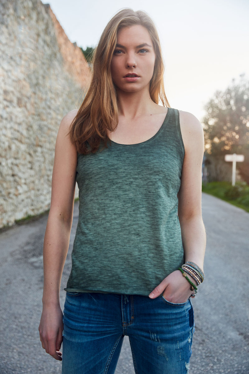 Laden Sie das Bild in Galerie -Viewer, Damen Tank-Top im Vintage-Look - 8017