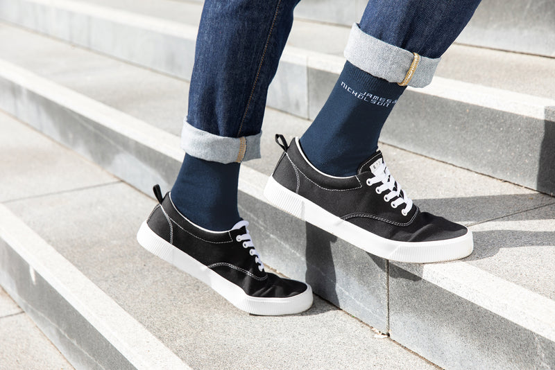 Laden Sie das Bild in Galerie -Viewer, Klassische Socke mit hohem BIO-Baumwollanteil - 8032