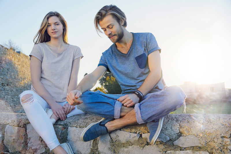 Laden Sie das Bild in Galerie -Viewer, T-Shirt im Vintage-Look - 8015