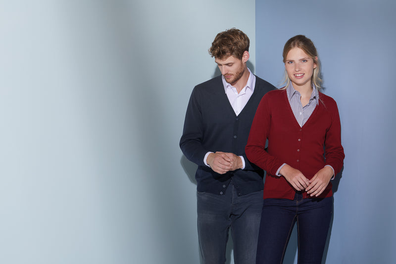 Laden Sie das Bild in Galerie -Viewer, Klassische Baumwoll-Strickjacke - Herren - JN661