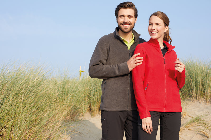 Laden Sie das Bild in Galerie -Viewer, Fleece Jacke mit Stehkragen im klassischen Design Damen - JN781