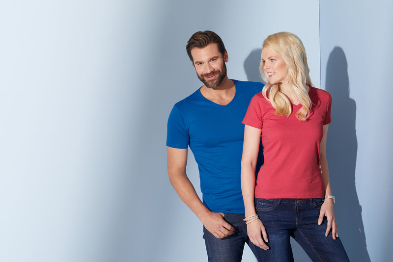 Laden Sie das Bild in Galerie -Viewer, Figurbetontes V-Neck-T-Shirt Damen - JN972