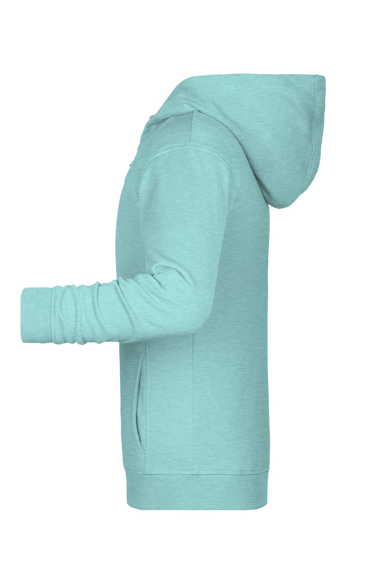 Laden Sie das Bild in Galerie -Viewer, Sweat-Jacke mit Kapuze und Reißverschluss - 8026K