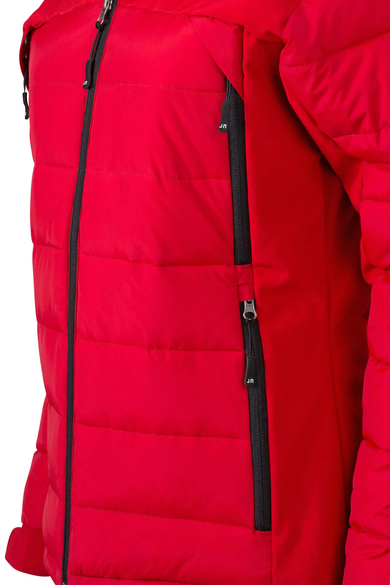 Laden Sie das Bild in Galerie -Viewer, Thermojacke in attraktivem Materialmix - JN1049