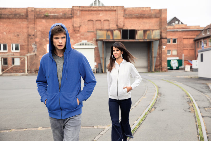 Laden Sie das Bild in Galerie -Viewer, Sweat-Jacke mit Kapuze und Reißverschluss - 8026