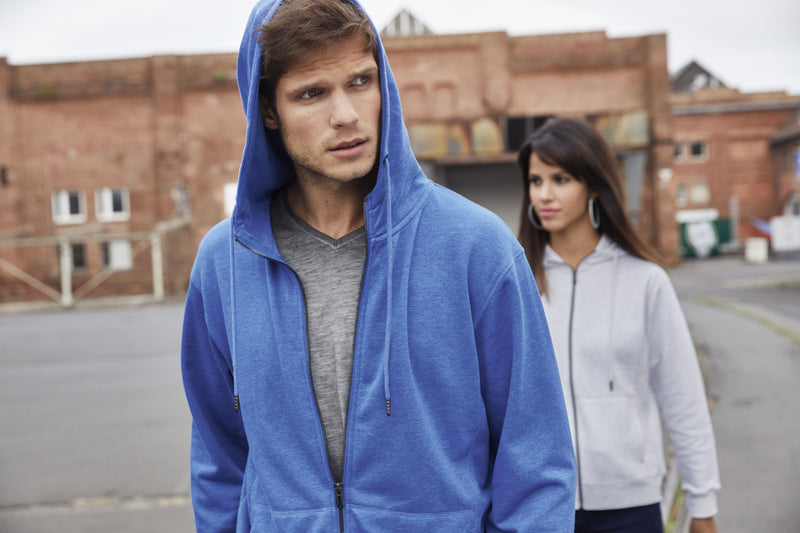 Laden Sie das Bild in Galerie -Viewer, Sweat-Jacke mit Kapuze und Reißverschluss - 8025