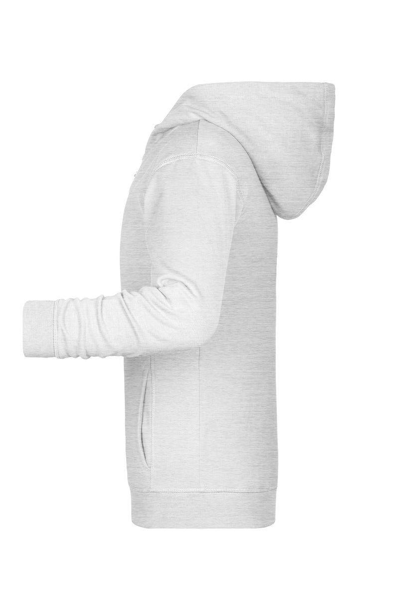 Laden Sie das Bild in Galerie -Viewer, Sweat-Jacke mit Kapuze und Reißverschluss - 8026K