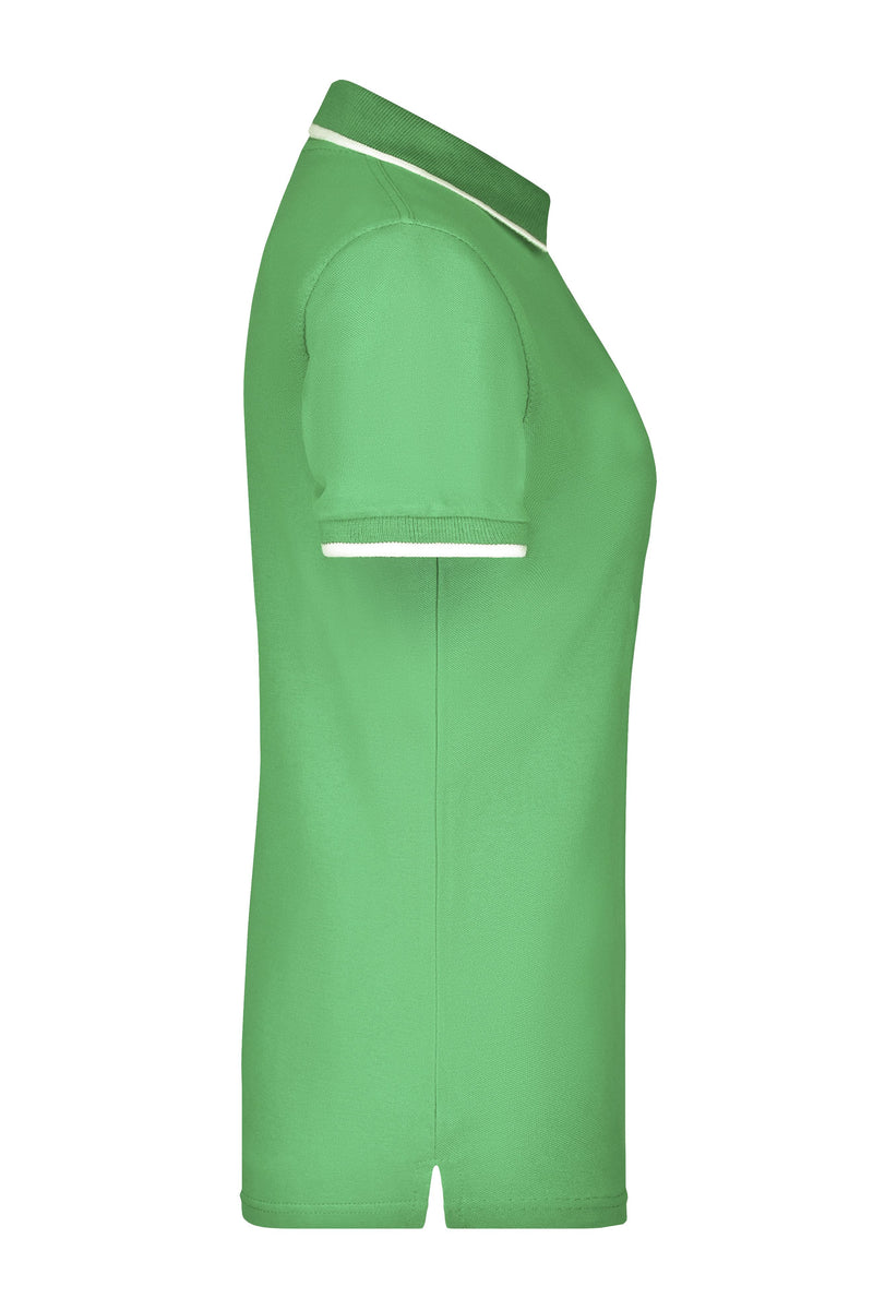 Laden Sie das Bild in Galerie -Viewer, Hochwertiges Piqué-Polohemd mit Kontraststreifen - Damen - JN934