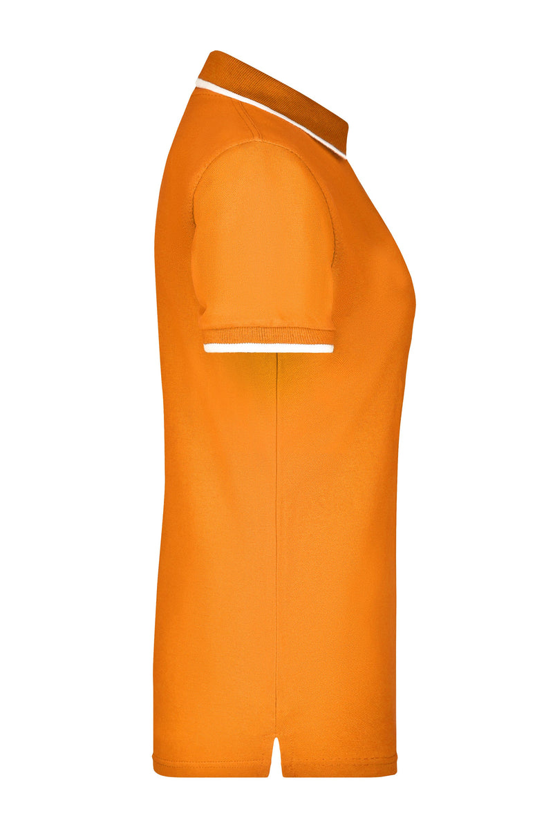 Laden Sie das Bild in Galerie -Viewer, Hochwertiges Piqué-Polohemd mit Kontraststreifen - Damen - JN934