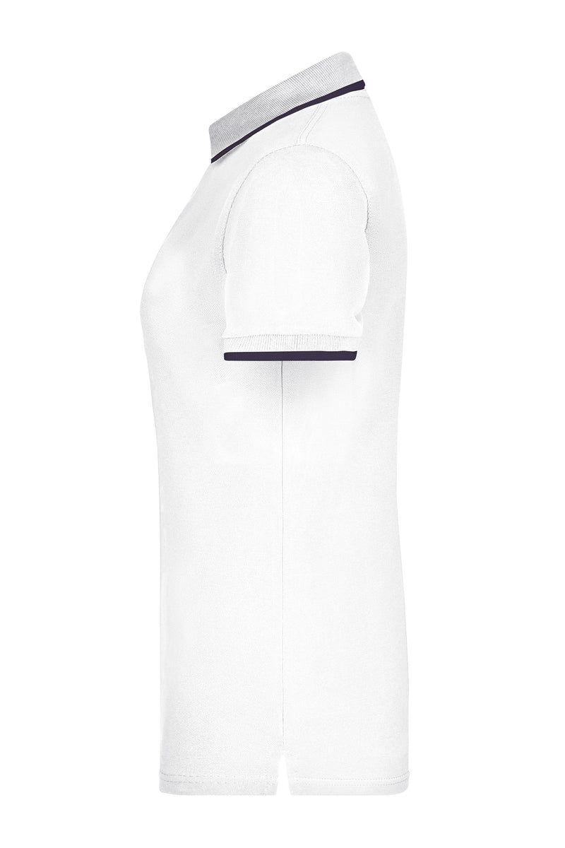 Laden Sie das Bild in Galerie -Viewer, Hochwertiges Piqué-Polohemd mit Kontraststreifen - Damen - JN934