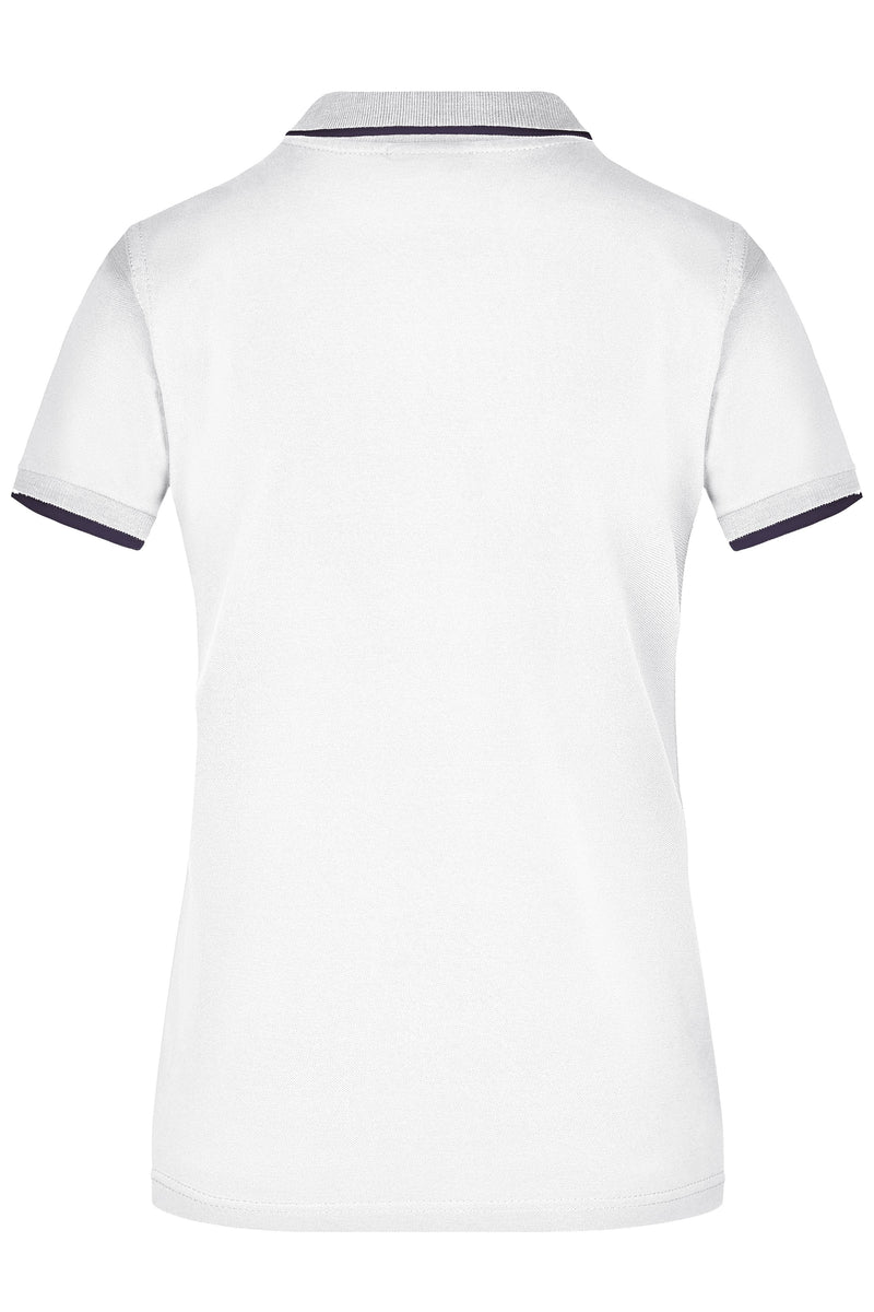 Laden Sie das Bild in Galerie -Viewer, Hochwertiges Piqué-Polohemd mit Kontraststreifen - Damen - JN934