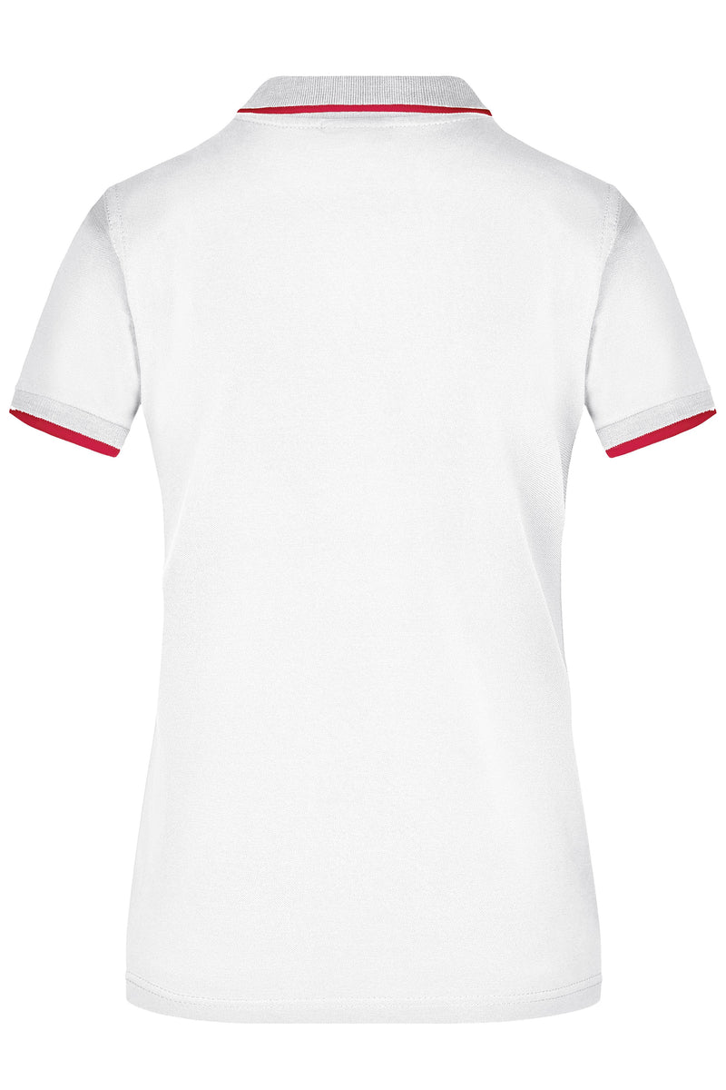 Laden Sie das Bild in Galerie -Viewer, Hochwertiges Piqué-Polohemd mit Kontraststreifen - Damen - JN934