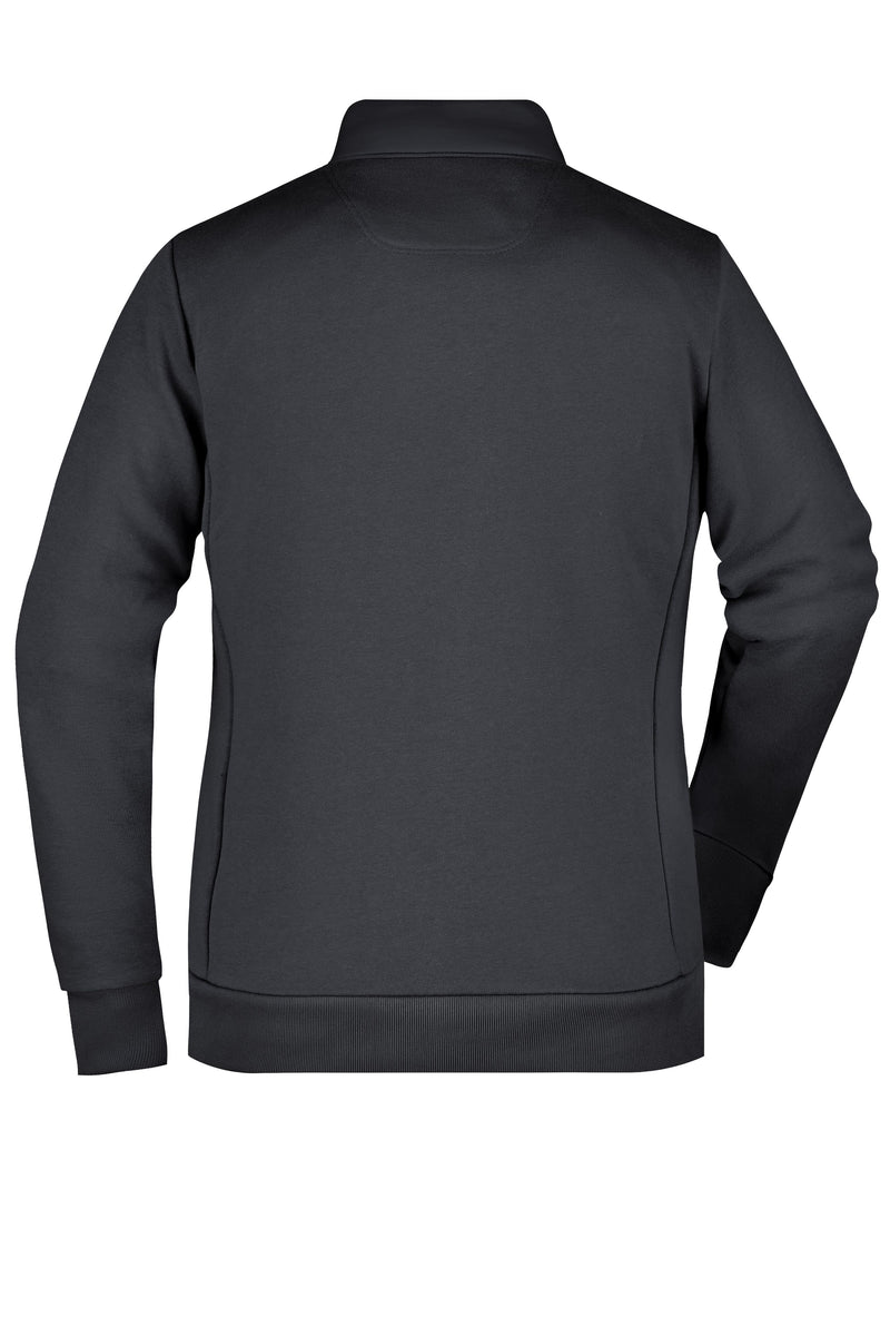 Laden Sie das Bild in Galerie -Viewer, Modische Sweat Jacke in attraktivem Materialmix - JN1123