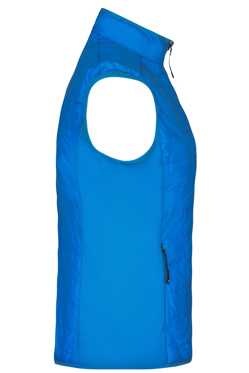 Laden Sie das Bild in Galerie -Viewer, Leicht wattierte Weste im sportlichen Materialmix - JN1113