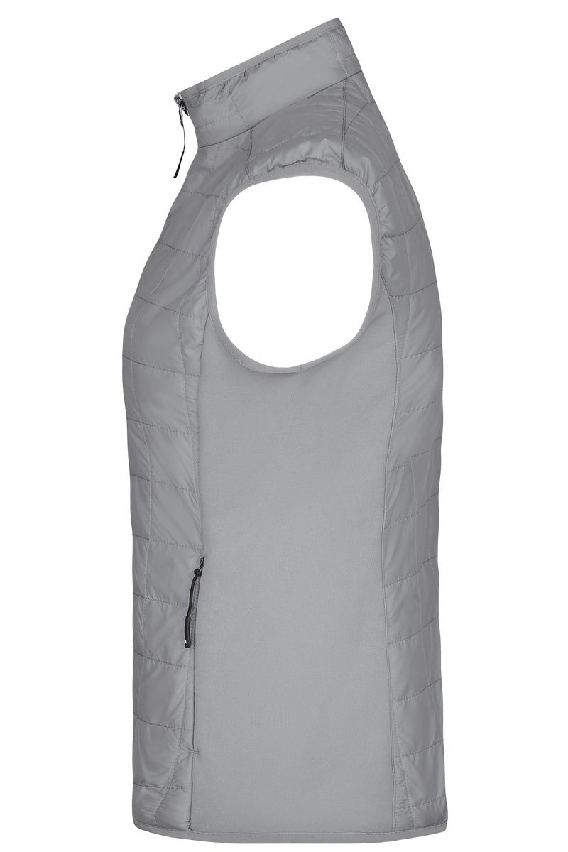 Laden Sie das Bild in Galerie -Viewer, Leicht wattierte Weste im sportlichen Materialmix - JN1113