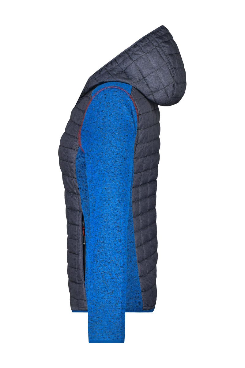 Laden Sie das Bild in Galerie -Viewer, Strickfleecejacke im stylischen Materialmix - JN771