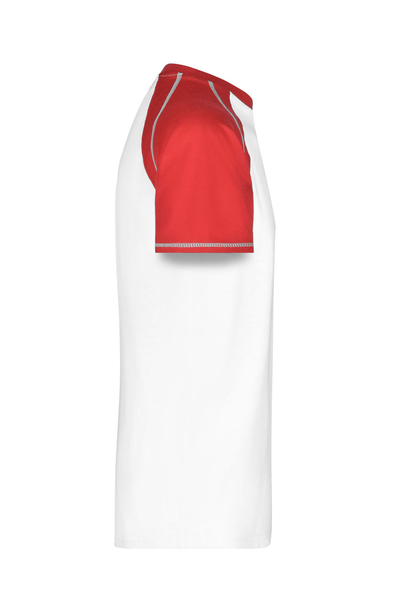 Laden Sie das Bild in Galerie -Viewer, T-Shirt in sportlicher, zweifarbiger Optik - JN010