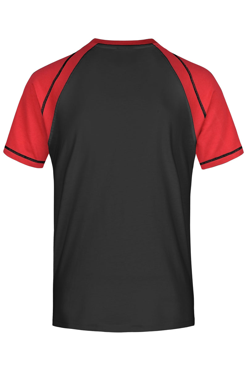 Laden Sie das Bild in Galerie -Viewer, T-Shirt in sportlicher, zweifarbiger Optik - JN010