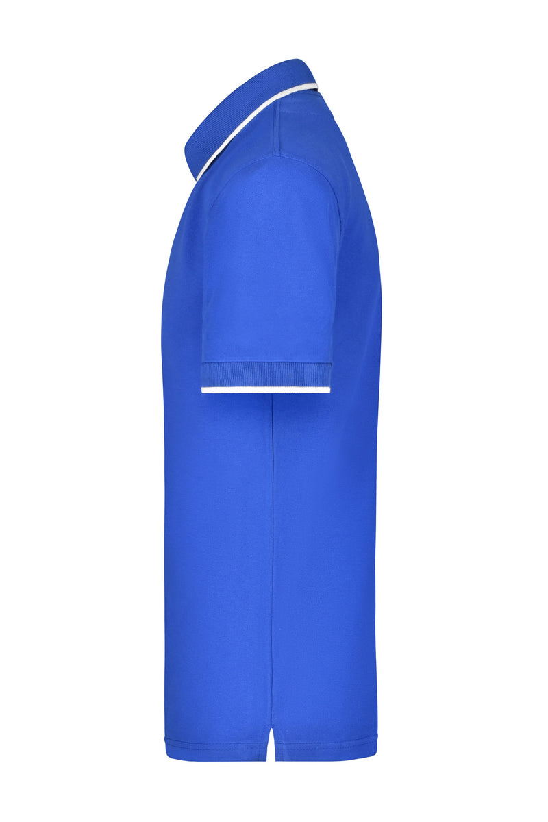 Laden Sie das Bild in Galerie -Viewer, Hochwertiges Piqué-Polohemd mit Kontraststreifen - Herren - JN034