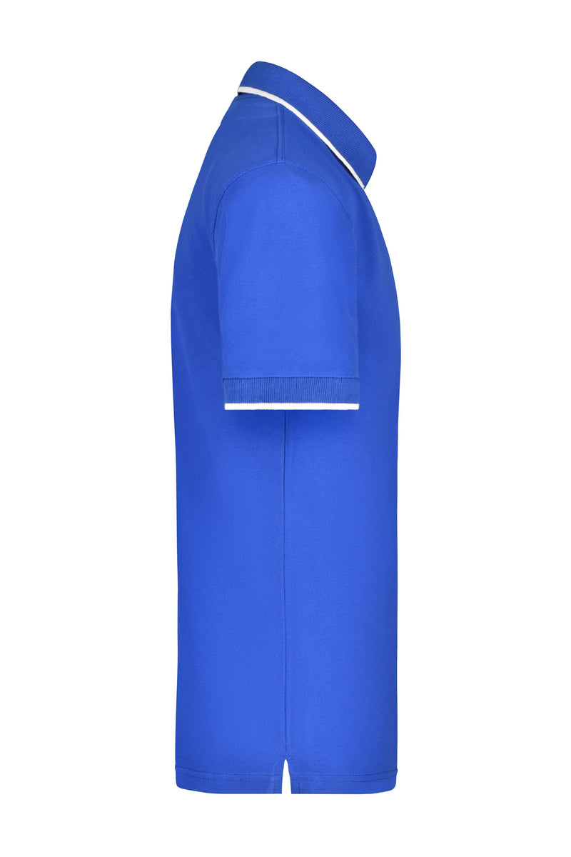 Laden Sie das Bild in Galerie -Viewer, Hochwertiges Piqué-Polohemd mit Kontraststreifen - Herren - JN034