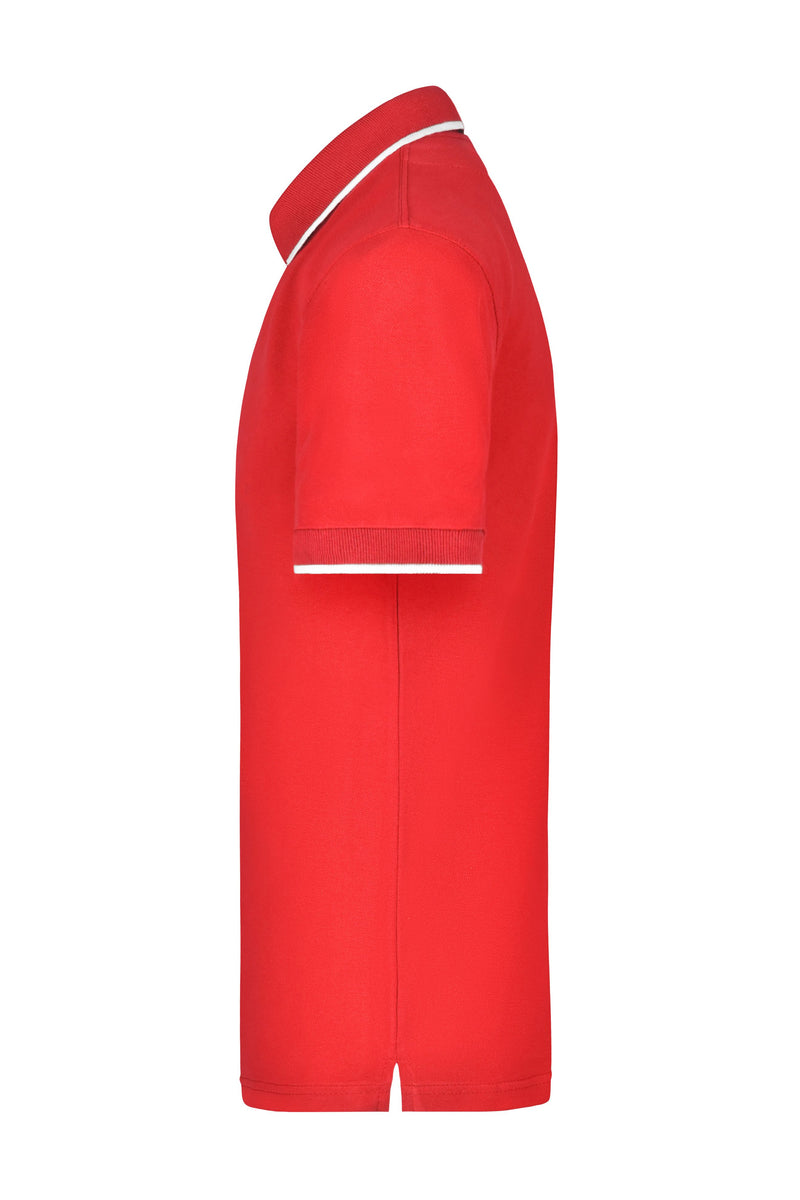 Laden Sie das Bild in Galerie -Viewer, Hochwertiges Piqué-Polohemd mit Kontraststreifen - Herren - JN034