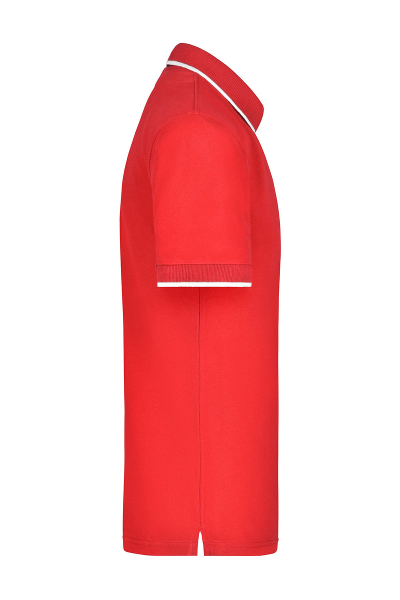 Laden Sie das Bild in Galerie -Viewer, Hochwertiges Piqué-Polohemd mit Kontraststreifen - Herren - JN034