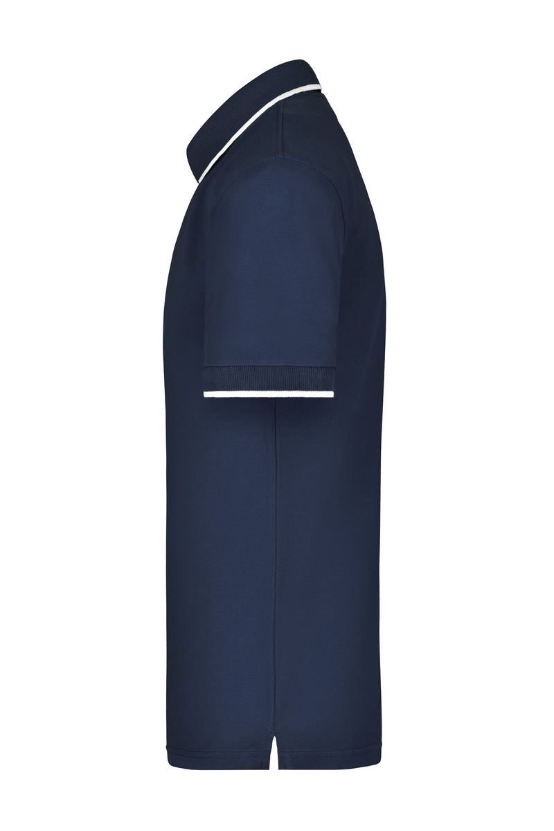 Laden Sie das Bild in Galerie -Viewer, Hochwertiges Piqué-Polohemd mit Kontraststreifen - Herren - JN034