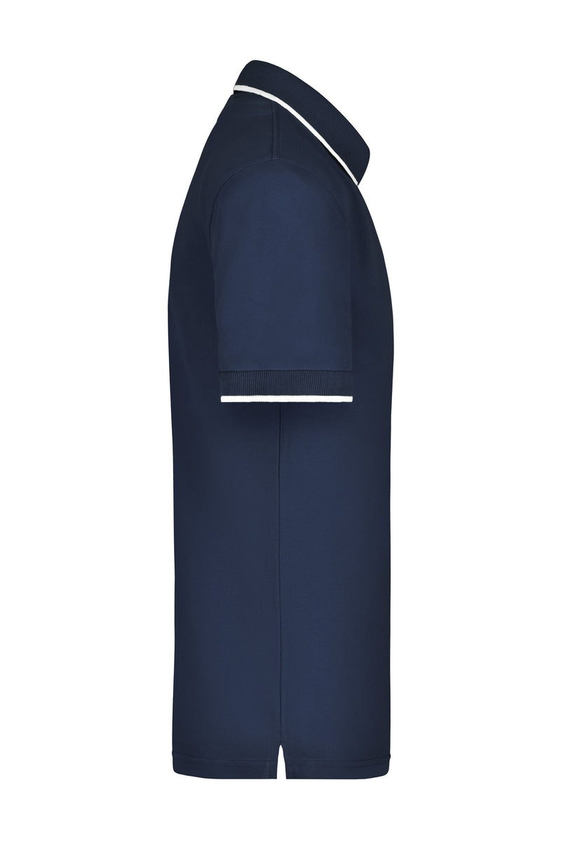 Laden Sie das Bild in Galerie -Viewer, Hochwertiges Piqué-Polohemd mit Kontraststreifen - Herren - JN034