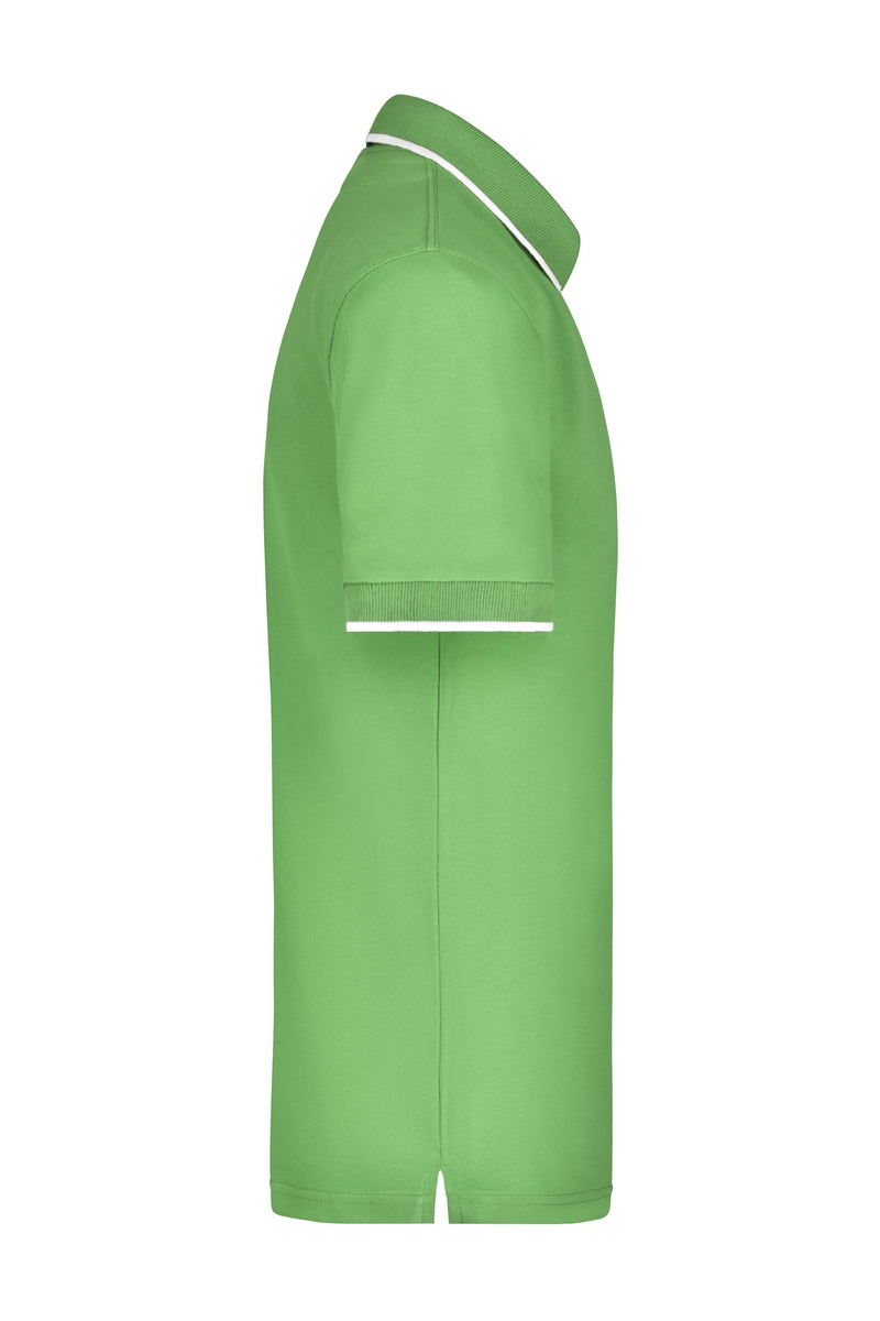 Laden Sie das Bild in Galerie -Viewer, Hochwertiges Piqué-Polohemd mit Kontraststreifen - Herren - JN034