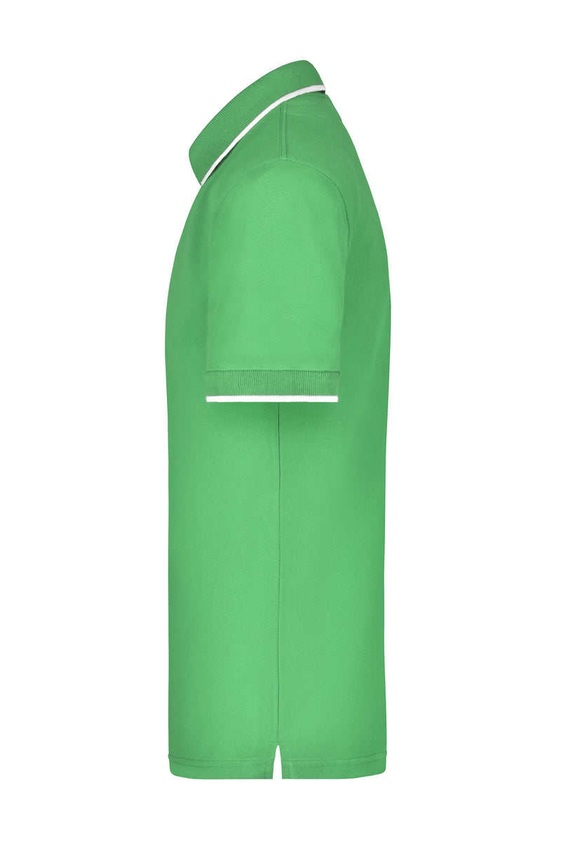 Laden Sie das Bild in Galerie -Viewer, Hochwertiges Piqué-Polohemd mit Kontraststreifen - Herren - JN034