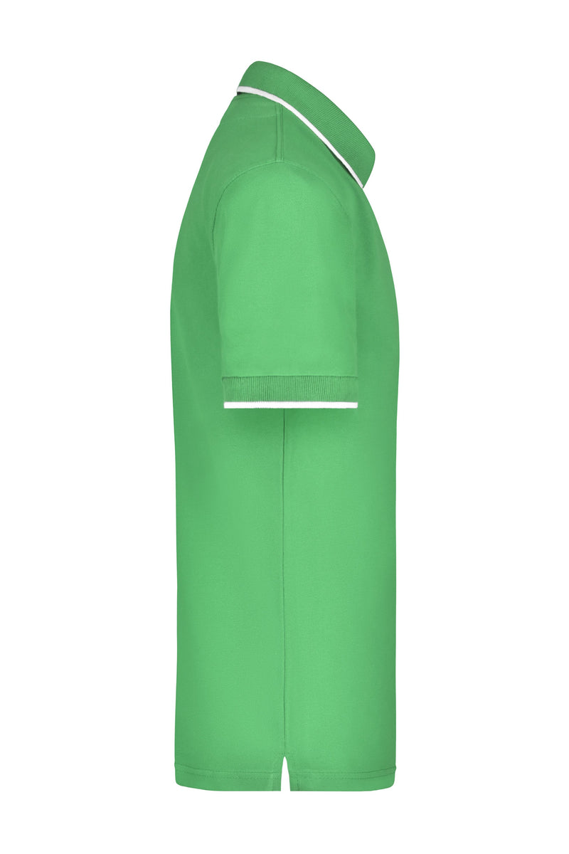 Laden Sie das Bild in Galerie -Viewer, Hochwertiges Piqué-Polohemd mit Kontraststreifen - Herren - JN034