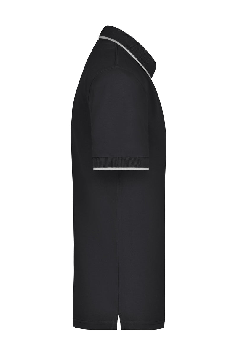 Laden Sie das Bild in Galerie -Viewer, Hochwertiges Piqué-Polohemd mit Kontraststreifen - Herren - JN034