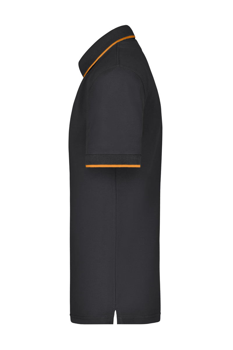 Laden Sie das Bild in Galerie -Viewer, Hochwertiges Piqué-Polohemd mit Kontraststreifen - Herren - JN034