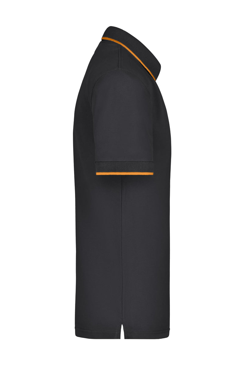 Laden Sie das Bild in Galerie -Viewer, Hochwertiges Piqué-Polohemd mit Kontraststreifen - Herren - JN034