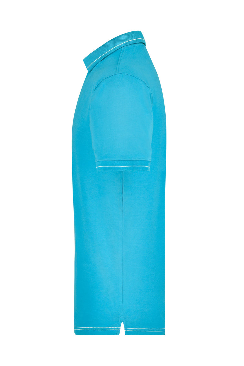 Laden Sie das Bild in Galerie -Viewer, Hochwertiges Poloshirt mit Kontraststreifen - Herren - JN569